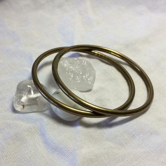 5 vintage brass bangles - Picture 3 of 5